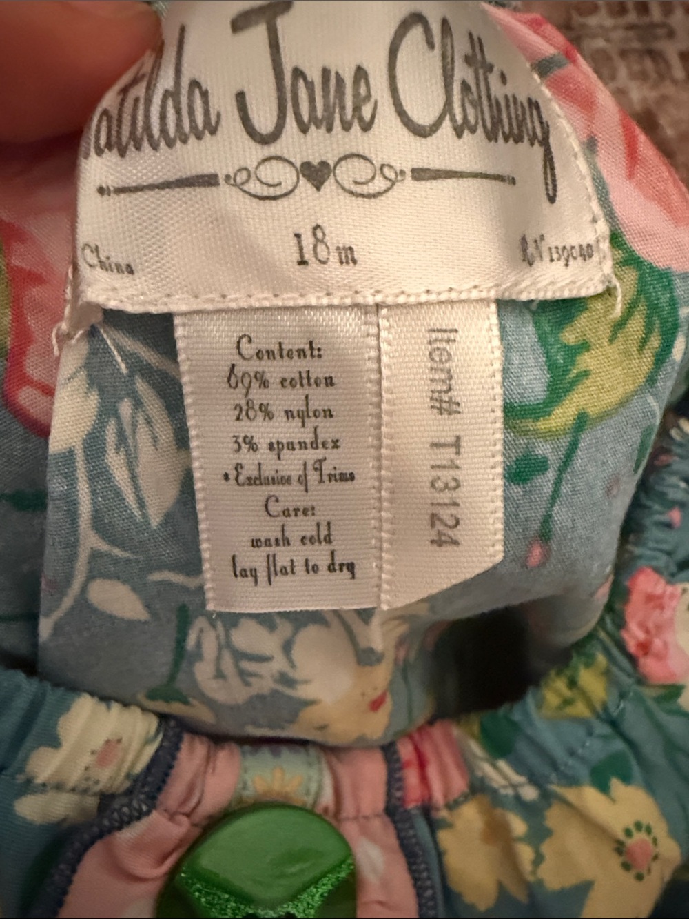 Matilda Jane green floral dress with lace size 18 m - Picture 4 of 4
